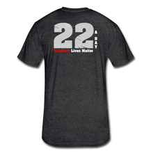 Load image into Gallery viewer, Fitted Cotton/Poly T-Shirt by Next Level - heather black