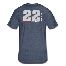 Load image into Gallery viewer, Fitted Cotton/Poly T-Shirt by Next Level - heather navy